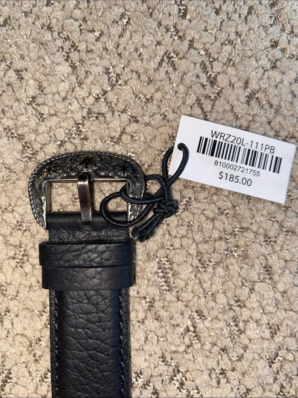 🆕 Wrangler Round Silvertone Smartwatch Leather Strap Android iPhone Compatible